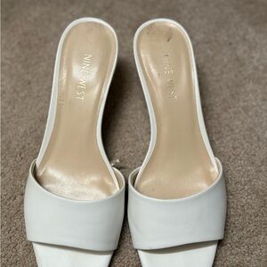 Nine West Women's Cream Mules